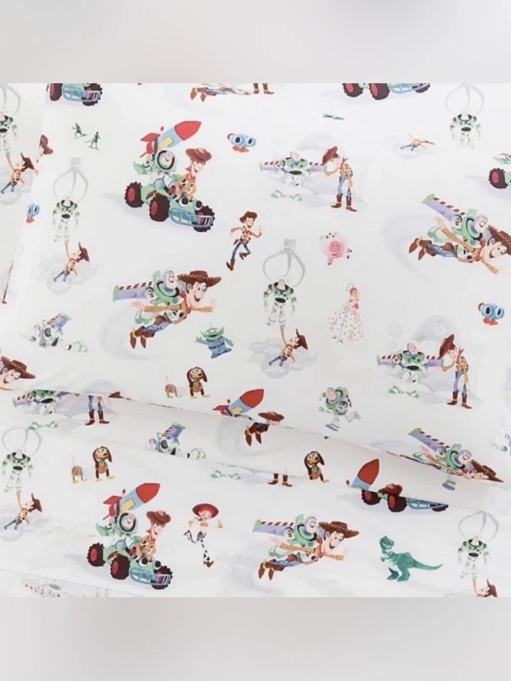Pottery Barn Kids Toy Story Full Sheet Set Organic Cotton Excellent Condition